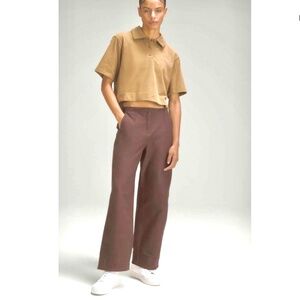 Lululemon Utilitech Relaxed Brown Trouser Pants 7/8 Length Black Sz 2